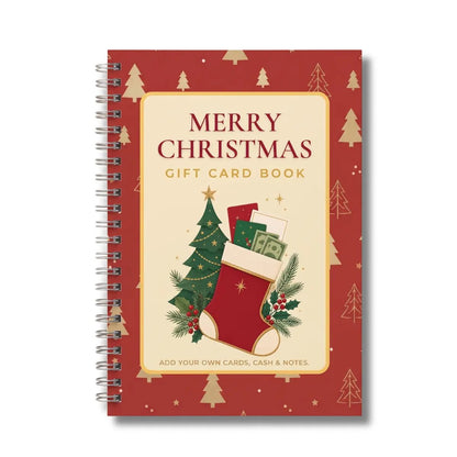🎁🎅🏼MERRY CHRISTMAS! GIFT CARD BOOK📚 14 Themed Pages, Hardcover & Durability Line