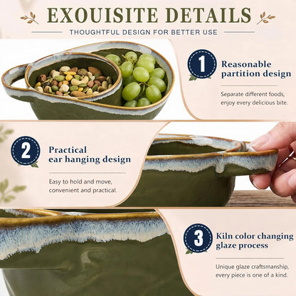 🥣 Stoneware Soup & Side Bowls Set