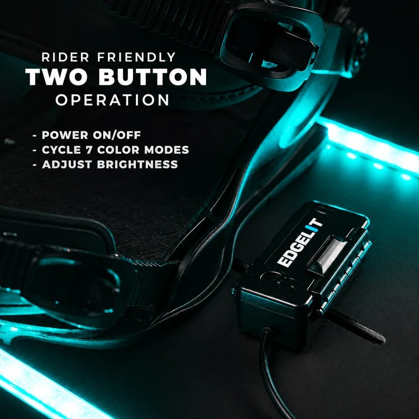 🏂 LED Snowboard Edge Light Kit – 7 Color Night Riding System❄️Light Up Every Run. Own Every Night✨