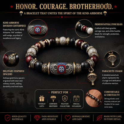 🪂U.S. Army 82nd Airborne Division Tribute Bracelet