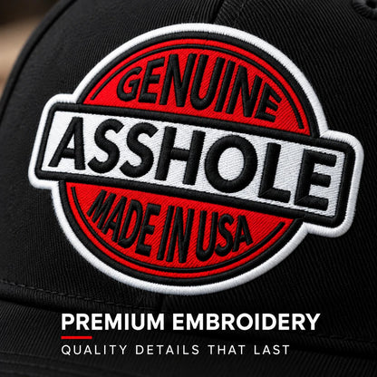 🔥Last Day: 49% OFF🔥 Genuine Asshole Hat | Funny Embroidered Attitude Cap-Made by Jim