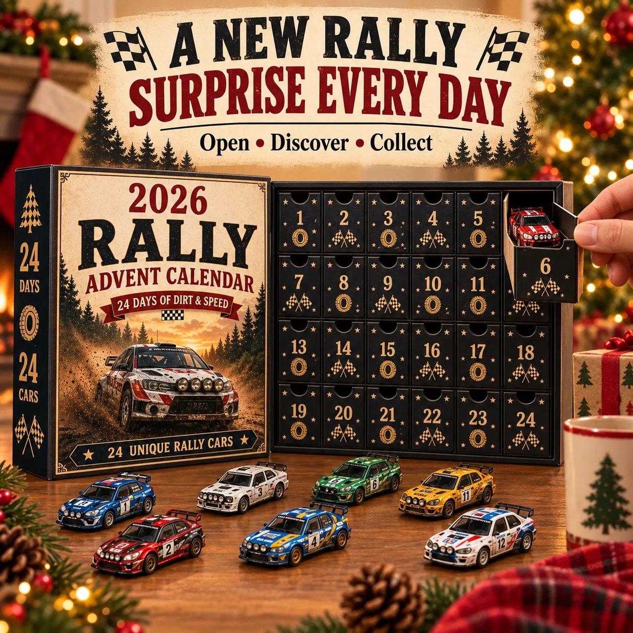 2026 Rally Racing Advent Calendar – 24 Collectible Rally Cars