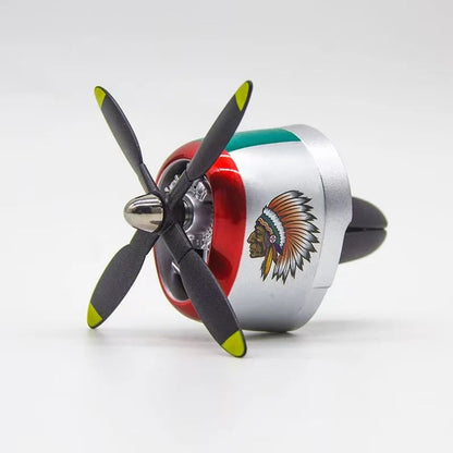 Plane Car Air Freshener | Vintage Fighter Jet Vent Clip for Men