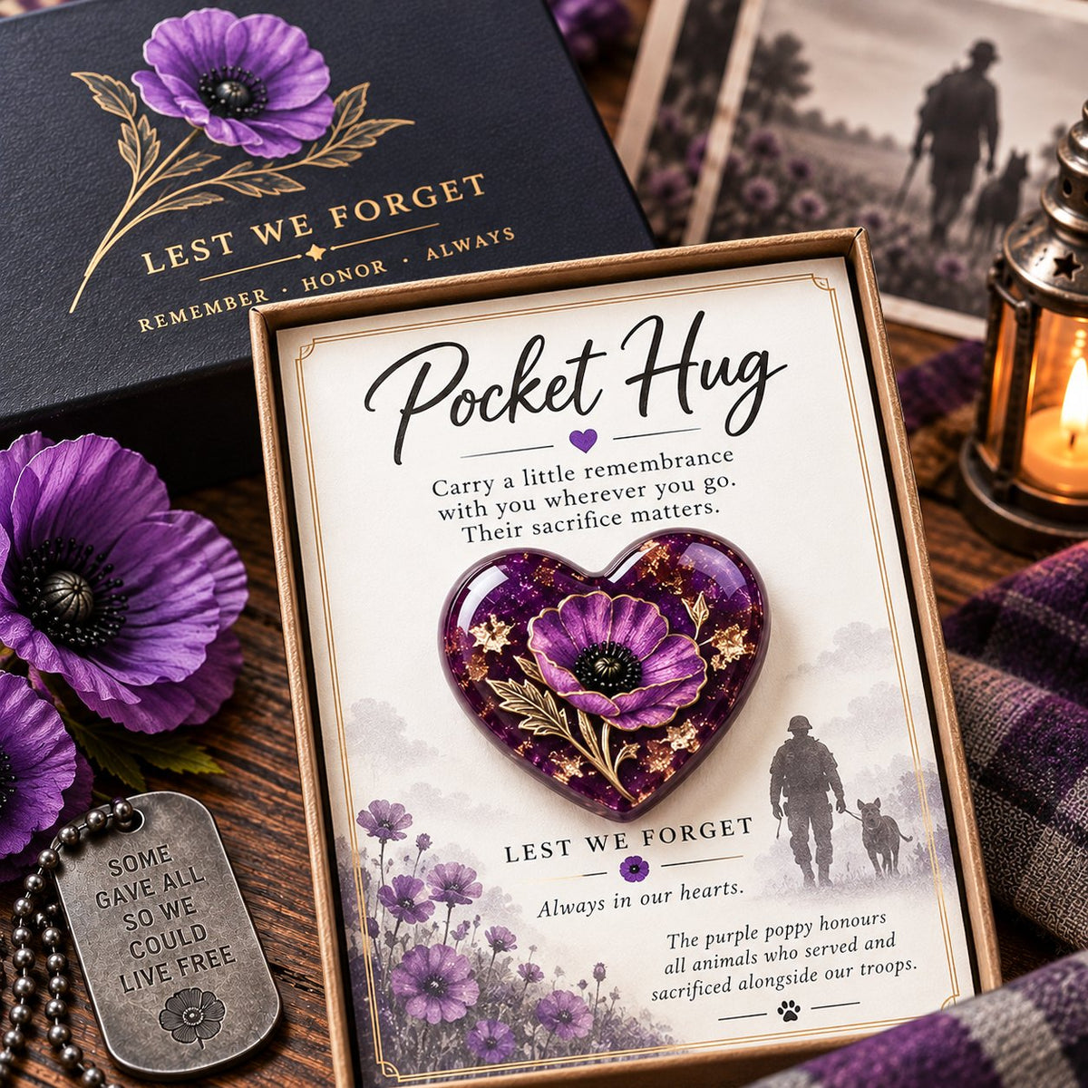 🌺 Pocket Hug™ Remembrance - A Little Keepsake of Love, Honor & Memories
