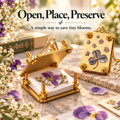 🌸Pocket-Sized Mini Flower Press – Preserve Tiny Blooms & Nature Memories 🌿