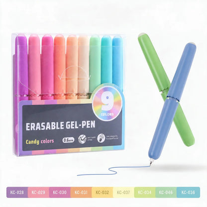 🏆 LIMITED-TIME 50% OFF! ✨9 Colors Erasable Gel Pen Set