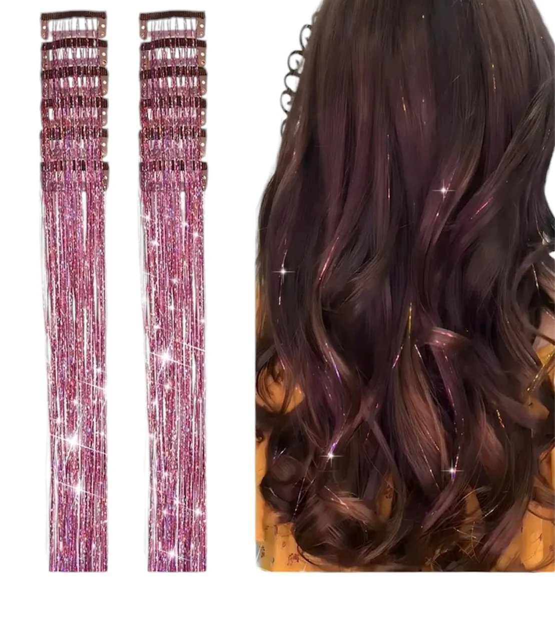 🔥HOT SALE🔥12 PCS Tinsel Hair Extensions