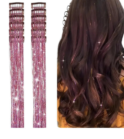 🔥HOT SALE🔥12 PCS Tinsel Hair Extensions