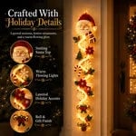 🎄 Light‑Up Glowing Christmas Door Hanger ✨ Festive Home Decor