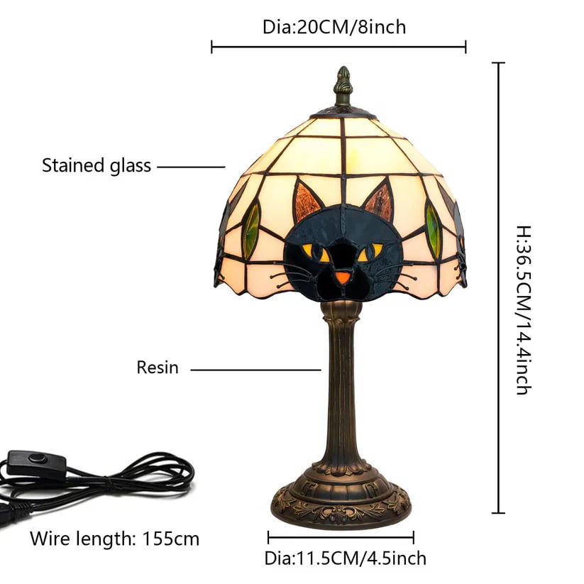Tiffany Style Resin Themed Table Lamp