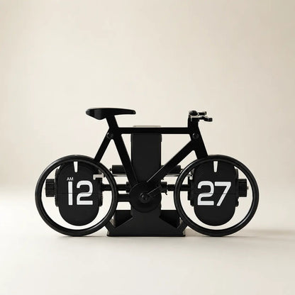 Creative Bicycle Automatic Page Turning Clock