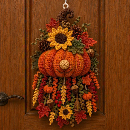 ⏳ Last Day 49% OFF – 🧶 DIY Dimensional Seasonal Crochet Door Hanger Kit Collection | Coordinated Yarn, Filling, Accessories & Step-by-Step Instructions Included 💕