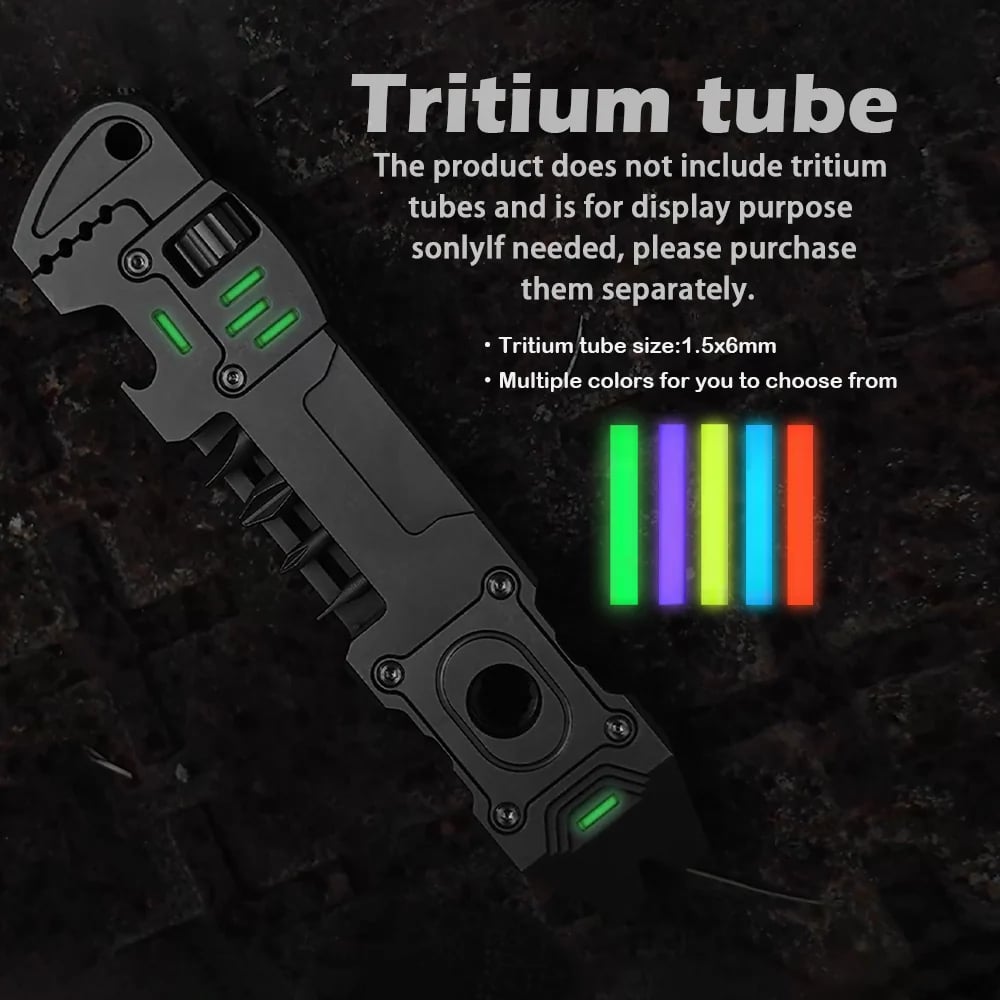 TC4 Titanium 6-in-1 EDC Multi-Tool Pry Bar & Ratchet Wrench