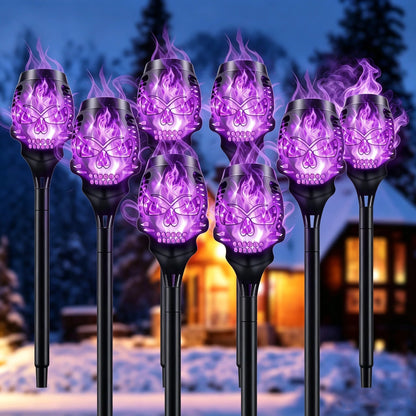 🔥Halloween Early Bird Special Sale 50% OFF🔥Halloween Solar Skull Flame Lights💀