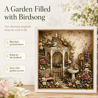 🌷DIY 3D English Cottage Garden Shadow Box Kit