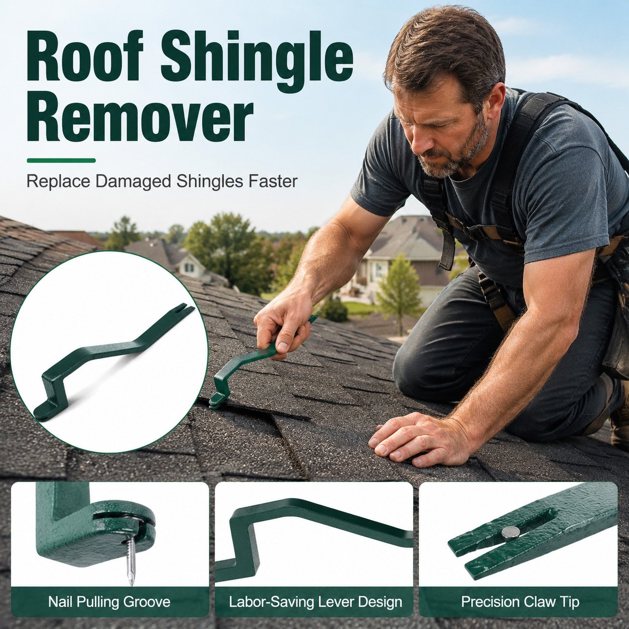🎉Roofing Snake Shingle Remover Tool
