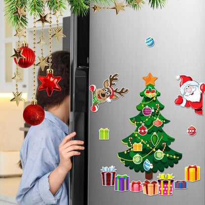 Christmas Refrigerator Magnets,Christmas Tree Magnets for Fridge Stickers