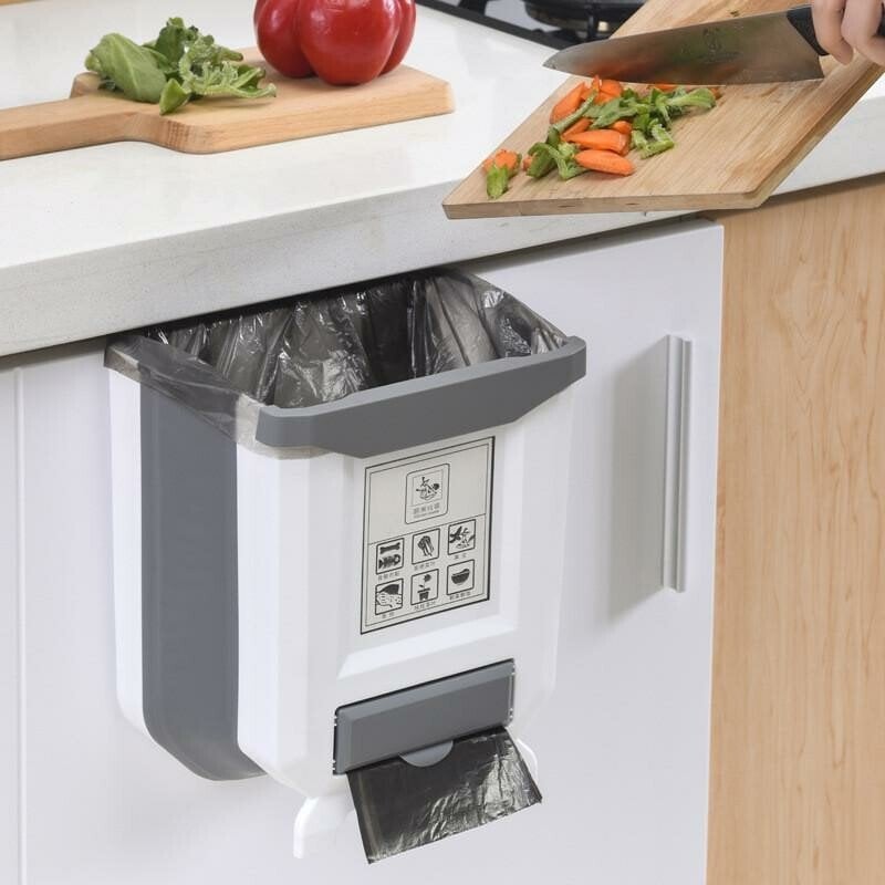 🔥Hot Sale✨Kitchen Cabinet Foldable Trash Can（ Summer Promotion 48%）