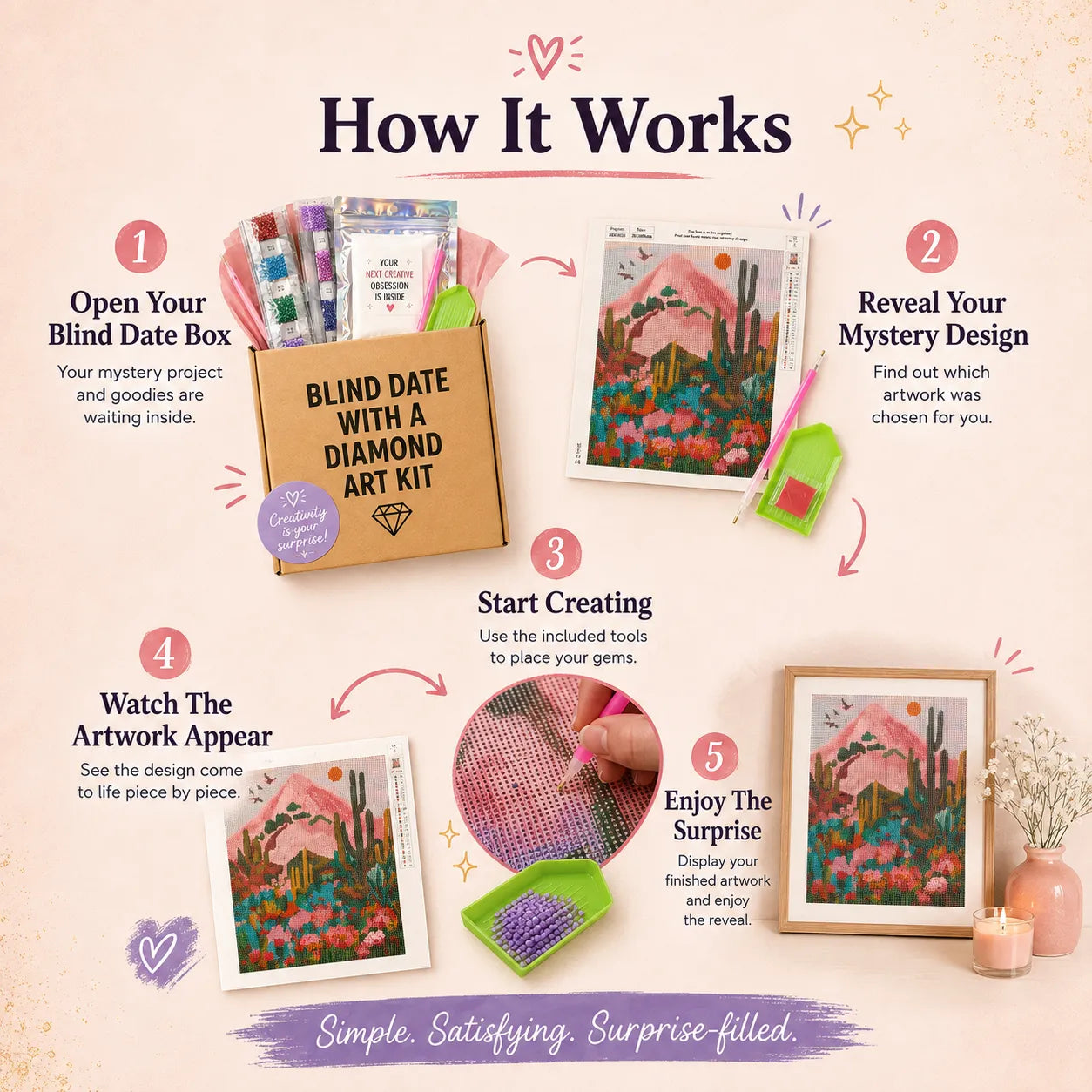🔥LAST DAY 50% OFF - 💎 Blind Date With A Diamond Art Kit – A Creative Mystery Waiting To Be Revealed