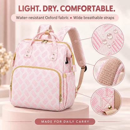 🍼3-in-1 Diaper Bag Backpack with Fold-Out Changing Station🍼