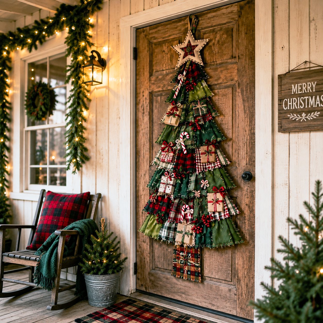 ⏳ Last Day 49% OFF – 🎄Beginner-Friendly DIY Oversized Patchwork Christmas Tree Door Hanging Kit | Complete Kit with All Tools & Step-by-Step Guide Included 💕