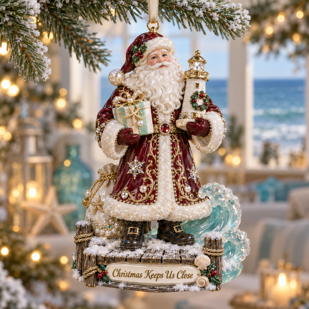 Coastal Christmas Magic Christmas tree ornaments