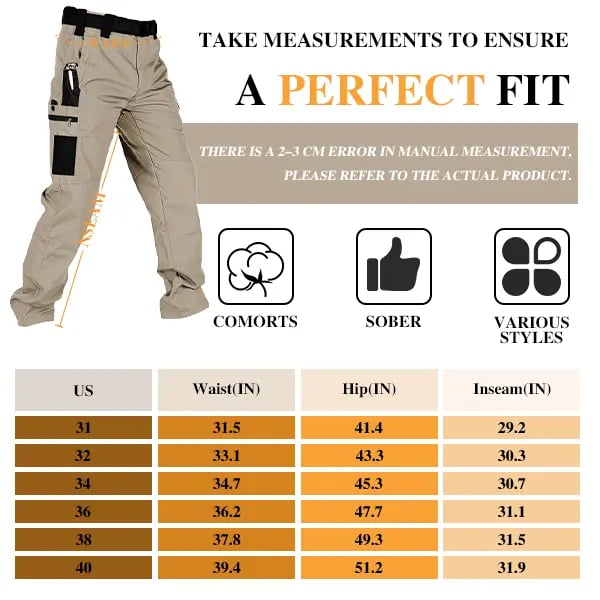 🔥Men’s Multi-Pocket Tactical Work Pants