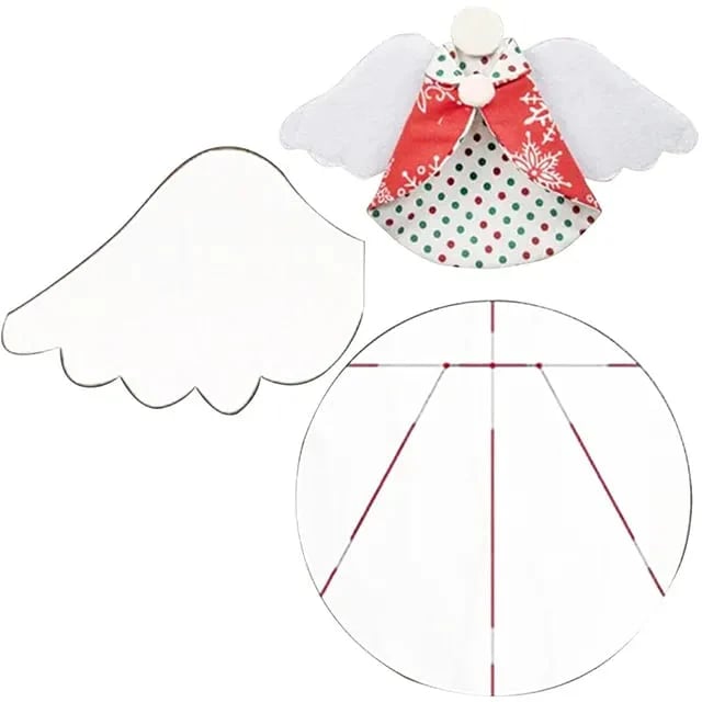 💥🏆Guardian Angel Christmas Ornaments Template -With Instructions