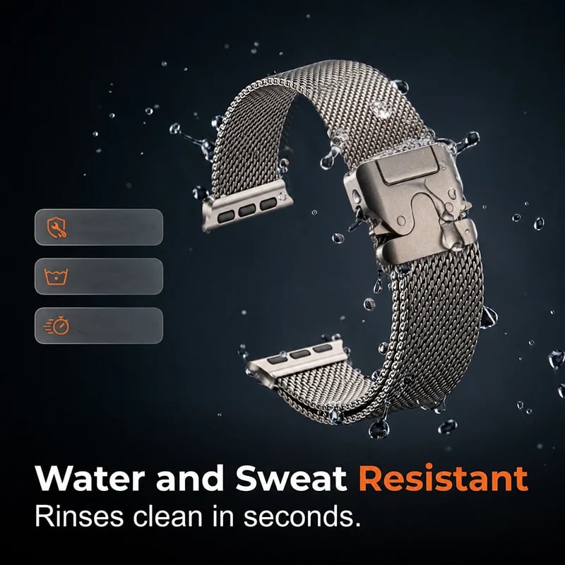 📢📢 OFF !! ⏰Stainless Steel Mesh Watch Band