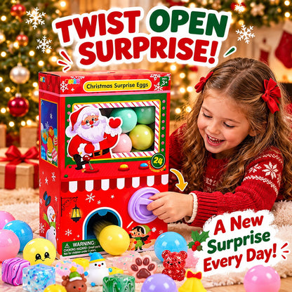 🎄 Christmas Squishy Gachapon Advent Calendar 2026 – 24 Surprise Capsules