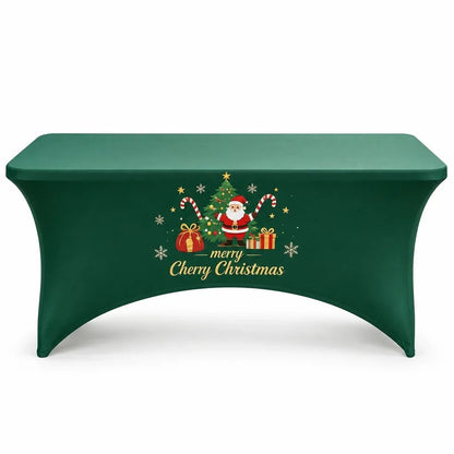 🎄 Christmas Stretch Fitted Table Cover | 3 Colors & Sizes