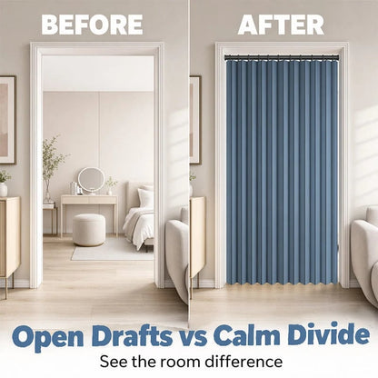 🎉⏰🔥LIMITED TIME 49% OFF! ⭐No-Drill Magnetic Accordion Door Curtain