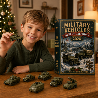 🚜🚗🎄 2026 Vehicle Advent Calendar Collection – 24 Days of Classic Machines, Trucks & Military Legends 🎁✨