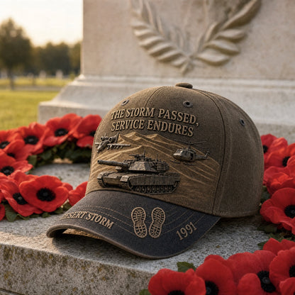 ⏳ Last Day 49% OFF – 🎖️ Desert Storm 1991 Veteran Cap | Vintage Washed Military Tribute 🧢