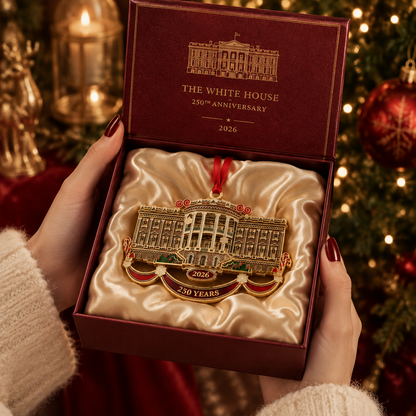 🔥Last 30pcs✨🔥White House Christmas tree ornaments