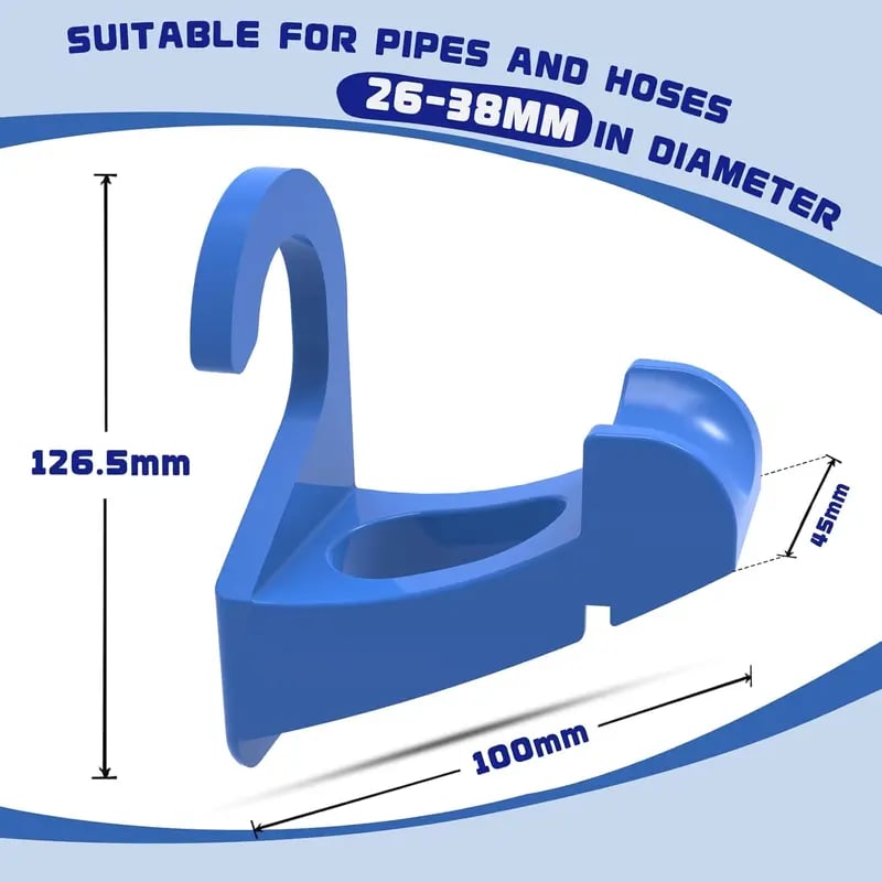 🏊‍♂️Swimming Pool Pipe Holders with Cable Ties & Hose Clamps💦🛡️