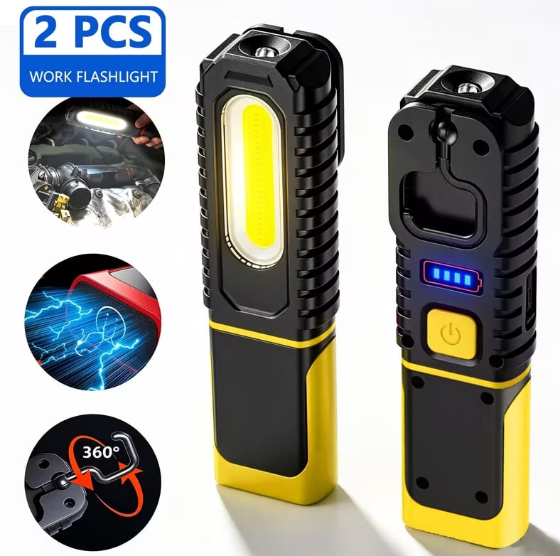Portable USB-rechargeable work light