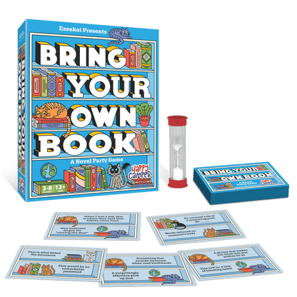 📚 Bring Your Own Book Party Game | 150 Hilarious Prompt Cards, 60-Second Timer & Endless Book Night Fun 🐱🎉