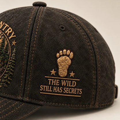 🔥LAST DAY 50% OFF - 2027 Bigfoot Country Heritage Cap – Pacific Northwest Vintage Washed Embroidered Hat