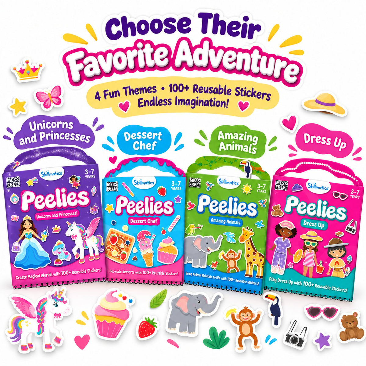 🔥HOT SALE🔥🌈 Reusable Sticker Activity Book — 100+ Stickers for Creative Play