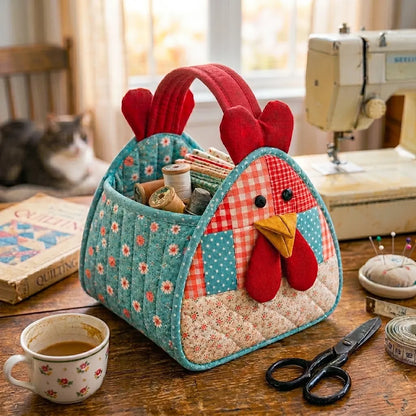 Farmhouse Chicken Basket Quilting Template Set