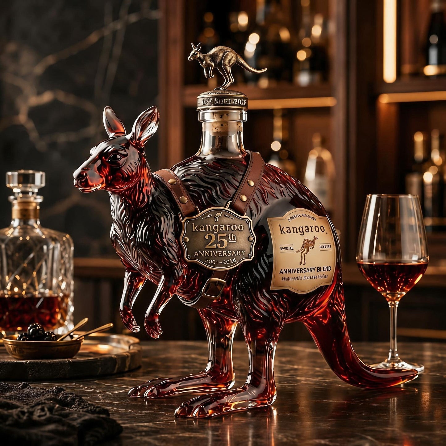 Kangaroo 25th Anniversary Decanter Set