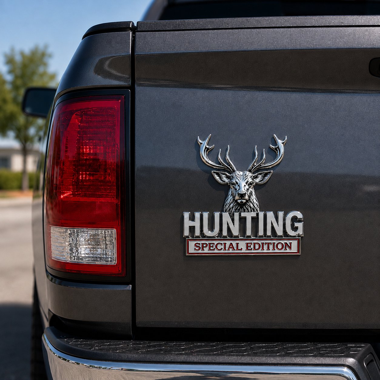 🦌 HUNTING Special Edition Emblem – Premium 3D Metal Car Badge For Hunting Enthusiast