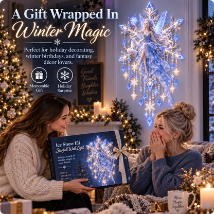 Free shipping——❄️Ice Snow Elf Starfall Wall Light