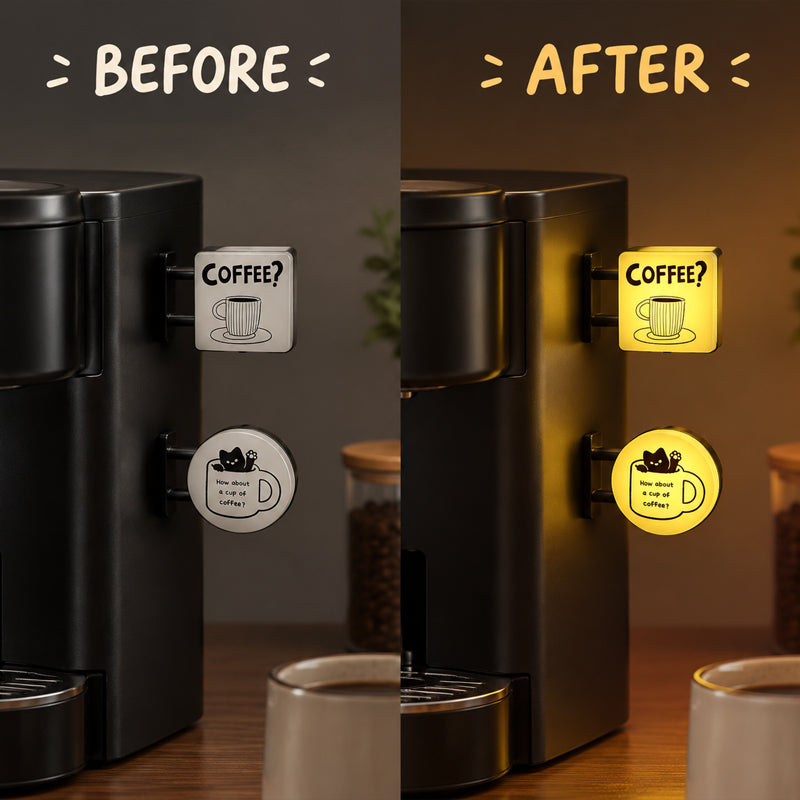 ☕Magnetic Coffee Machine Signboard