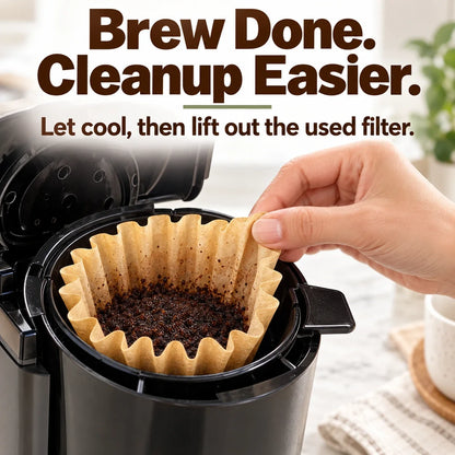 Basket-Style Paper Coffee Filters ☕ For Ninja PB041 & PB051