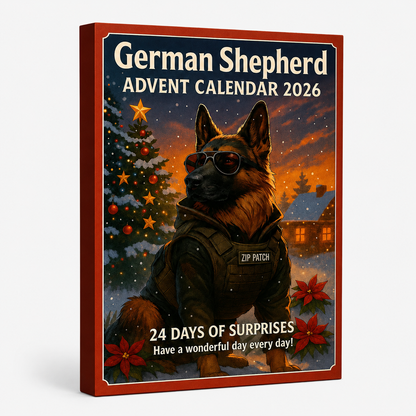 German Shepherd Advent Calendar 2026 – 24-Day Acrylic Keepsake Countdown