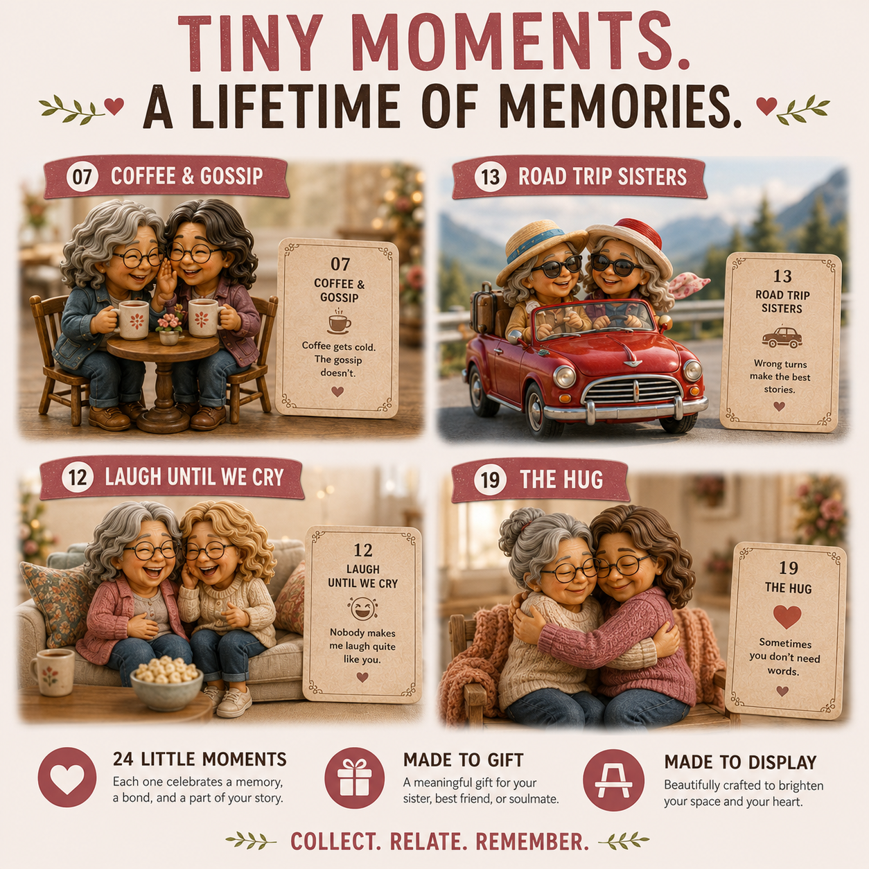 Little Joys Advent Calendar details and miniature collectibles