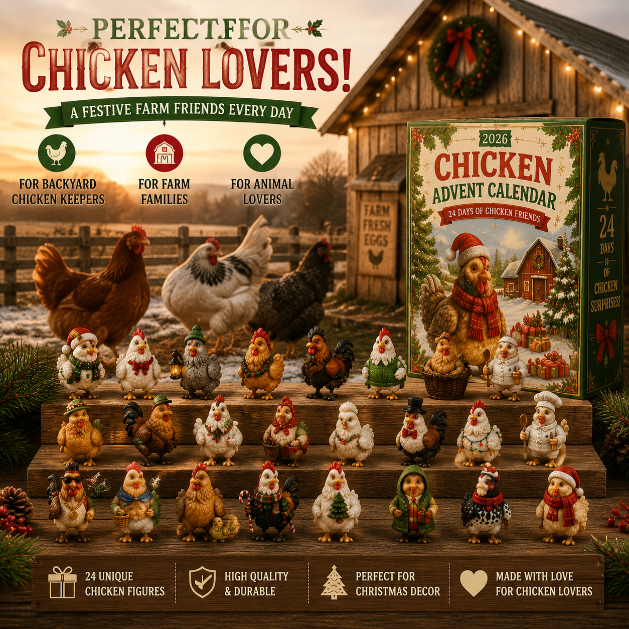 🐔 24 Days of Christmas Chicken Magic Starts Here 🎄