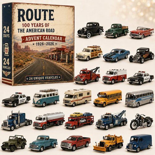 Route 66 Centennial Advent Calendar – 24 Days of American Road Legends | 1926–2026 Collector’s Edition